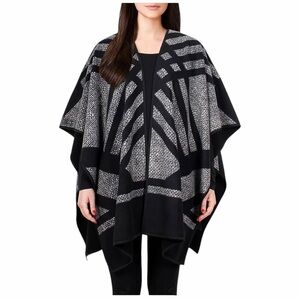 Ike Behar Women's Reversible Wrap Poncho
Sweater Top OS